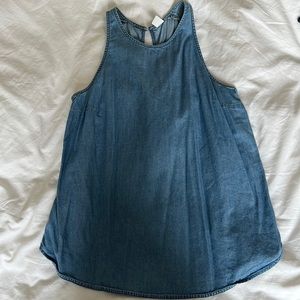 Trendy jean tank top
